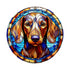Dachshund Dapple Glass Suncatcher Worktop Saver
